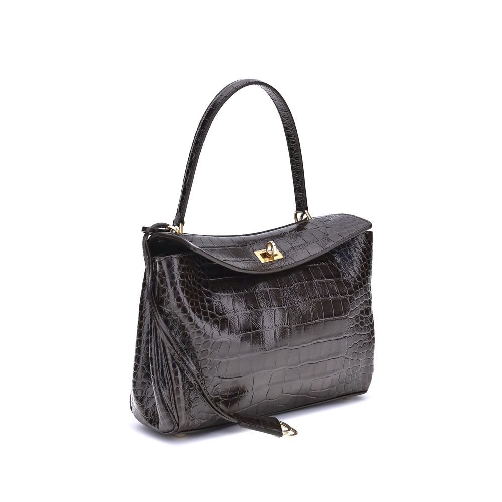 Balenciaga Schwarze Schultertasche aus Kalbshaut Bos Taurus